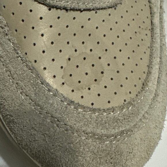 Geox Nydame wedge sneaker light grey & silver Italian suede & leather size 38=7 - Picture 10 of 12
